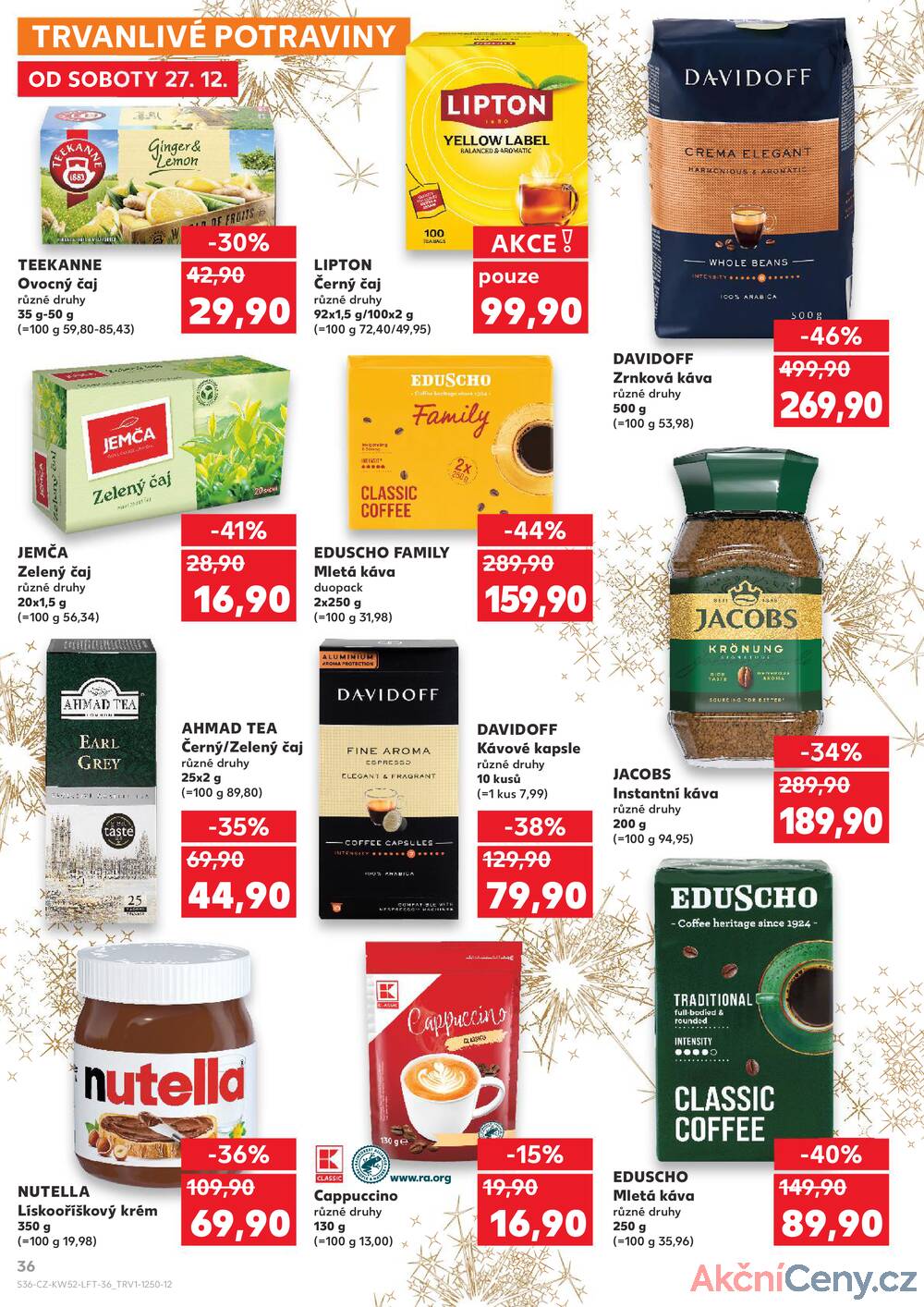Leták Kaufland - Kaufland 27.12. - 31.12. - Kaufland - Chomutov - Otvice - strana 36