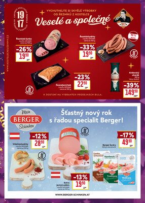 Billa  od 27.12. do 31.12.2025