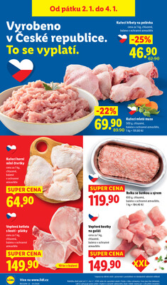 Lidl Pátek od 2.1. do 4.1.2026