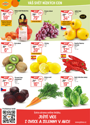 Akční leták Globus 2.1. - 6.1.2026 - Globus Praha - Centrum Černý Most