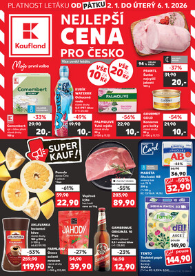 Leták Kaufland 2.1. - 6.1. - Kaufland - Zábřeh na Moravě