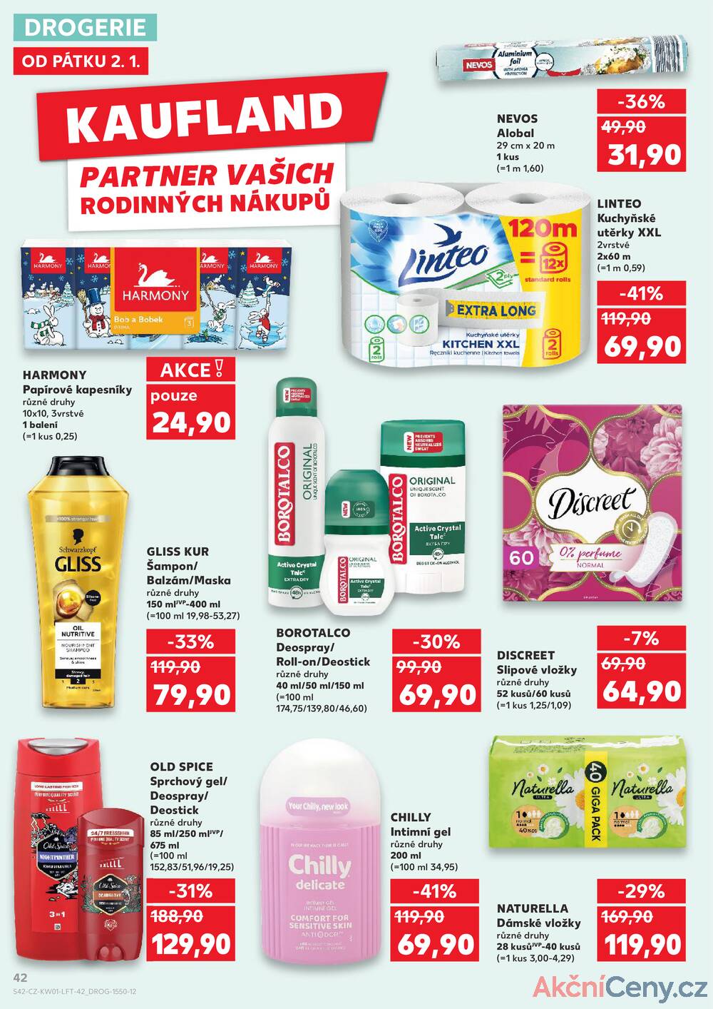 Leták Kaufland - Kaufland 2.1. - 6.1. - Kaufland - Havlíčkův Brod - strana 42