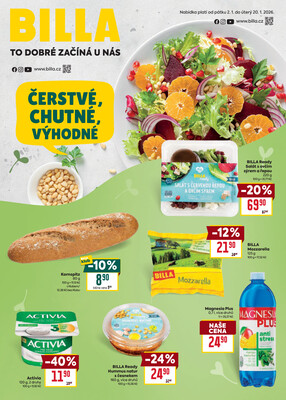 Billa katalog Zdraví od 2.1. do 20.1.2026
