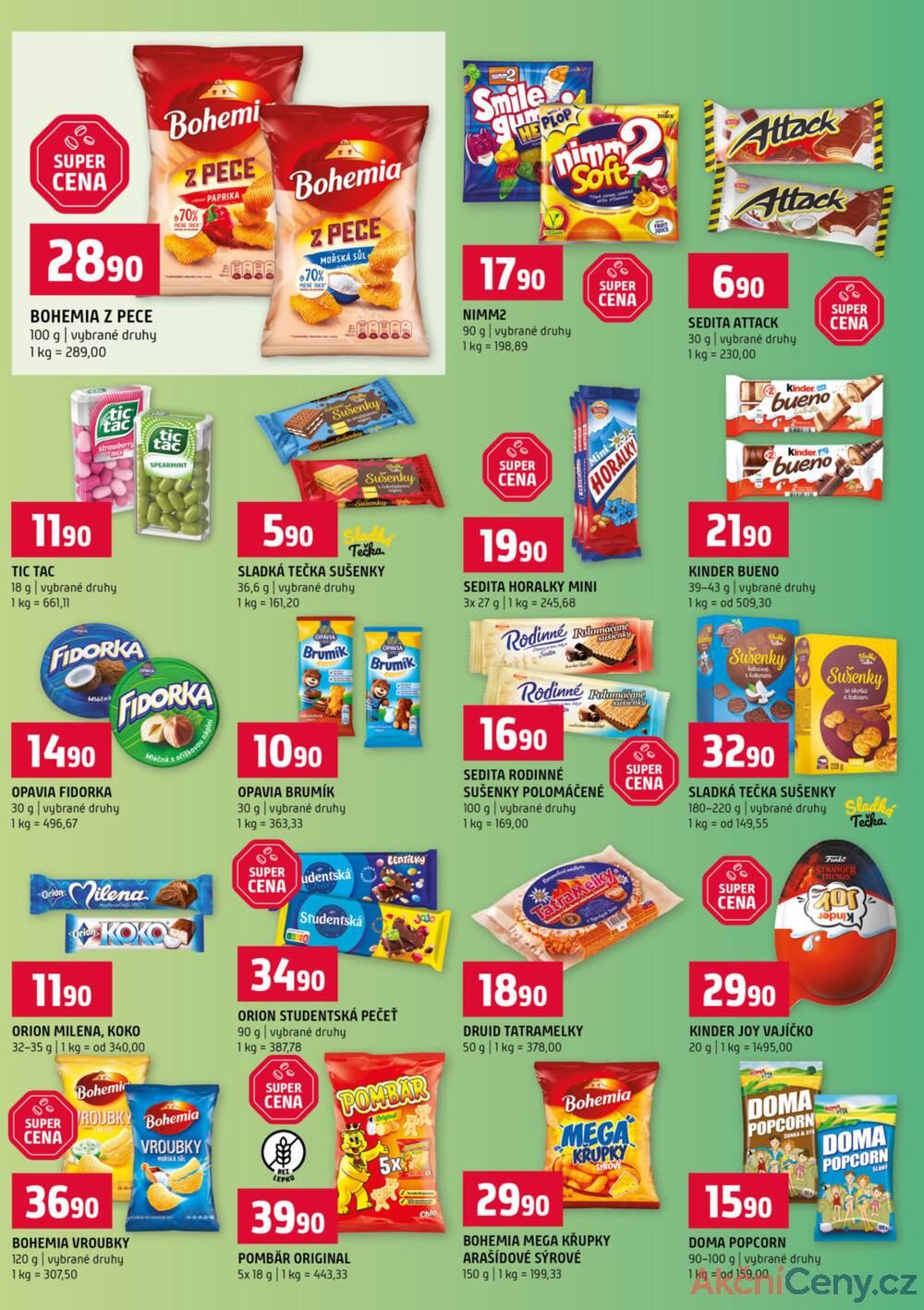 Leták Terno - Terno České Budějovice, Třeboň, Trhové sviny, Bechyně, Týn nad Vltavou od 7.1. do 13.1.2026 - strana 8