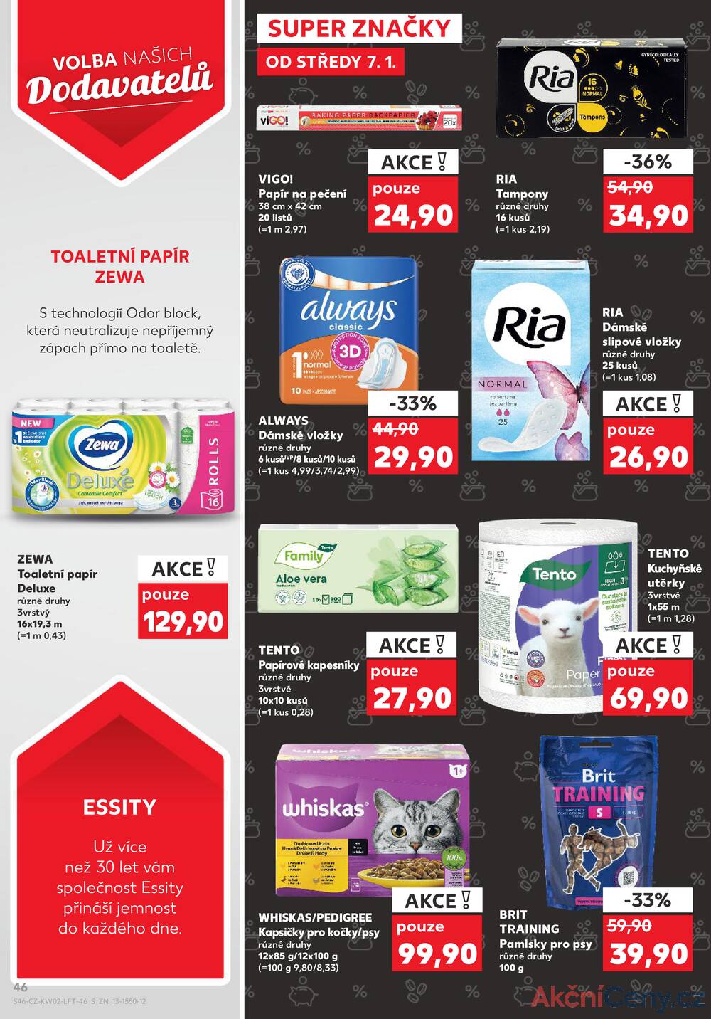 Leták Kaufland - Kaufland 7.1. - 13.1. - Kaufland - Prostějov (Okružní ulice) - strana 46