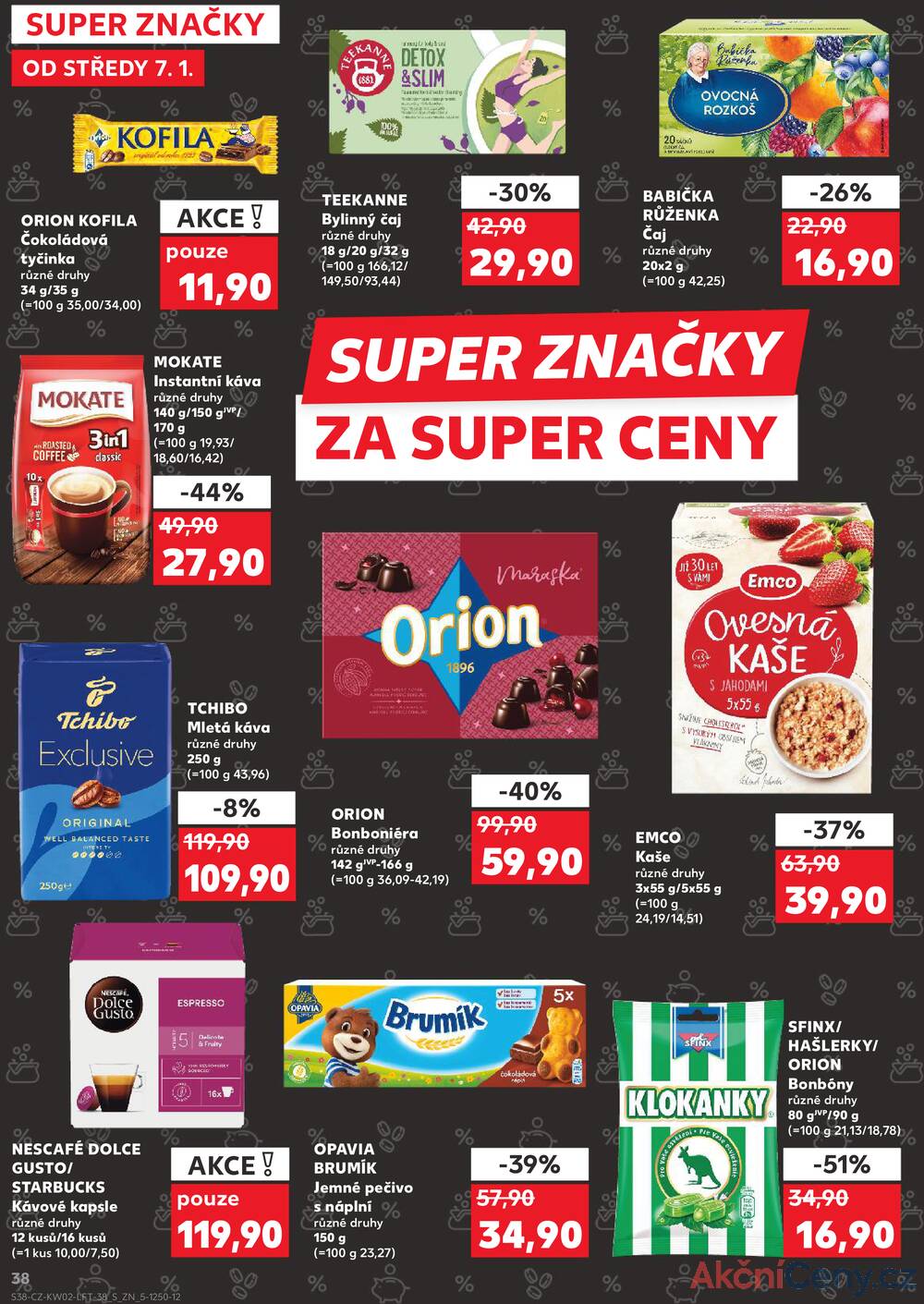 Leták Kaufland - Kaufland 7.1. - 13.1. - Kaufland - Rakovník (ul. Luženská) - strana 38