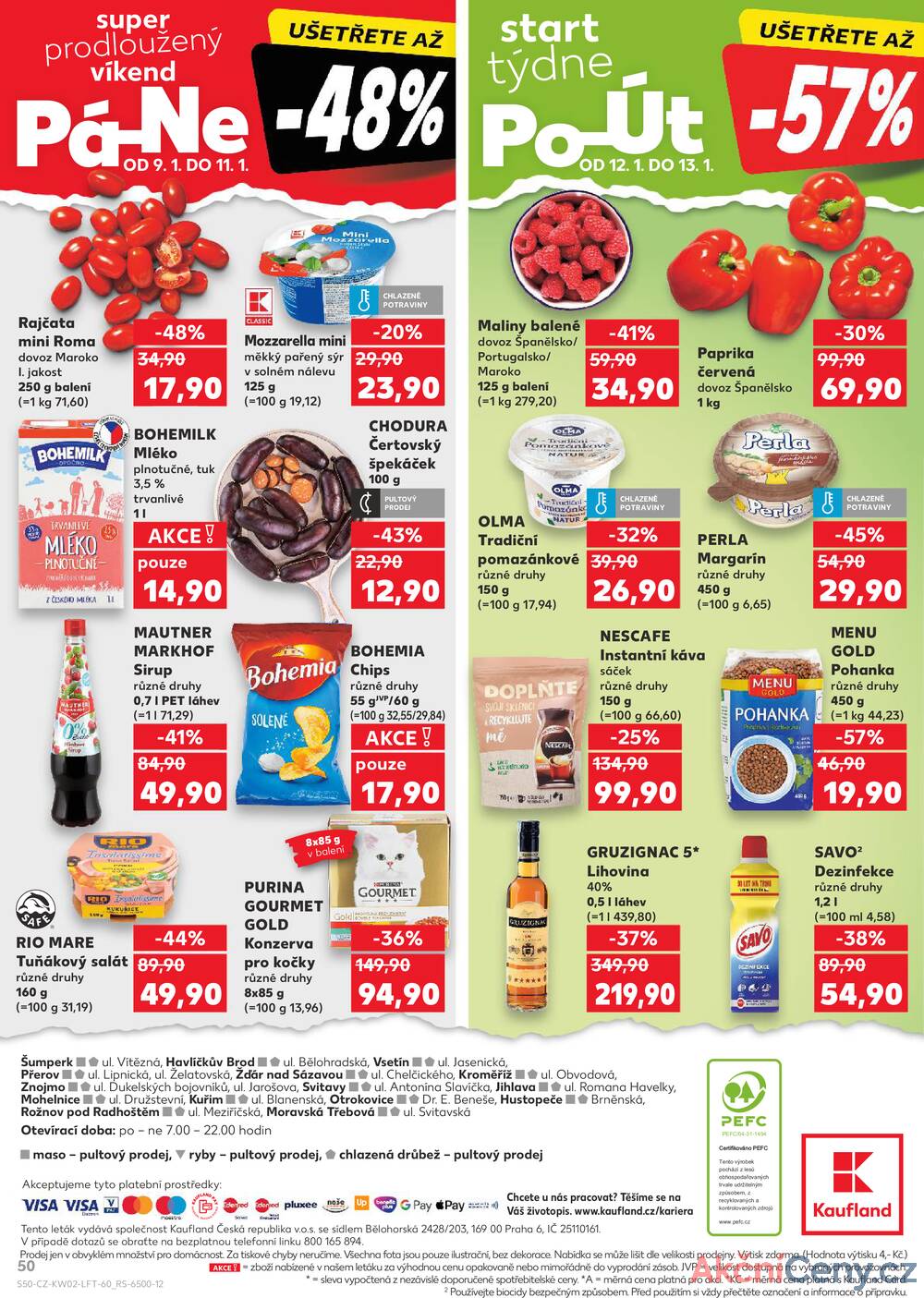 Leták Kaufland - Kaufland 7.1. - 13.1. - Kaufland Přerov (Želatovská) - strana 50