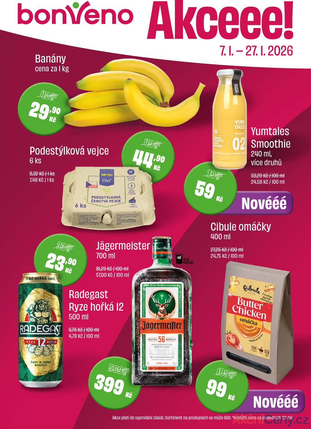 Leták BonVeno  - BonVeno  od 7.1. do 27.1.2026 - strana 1