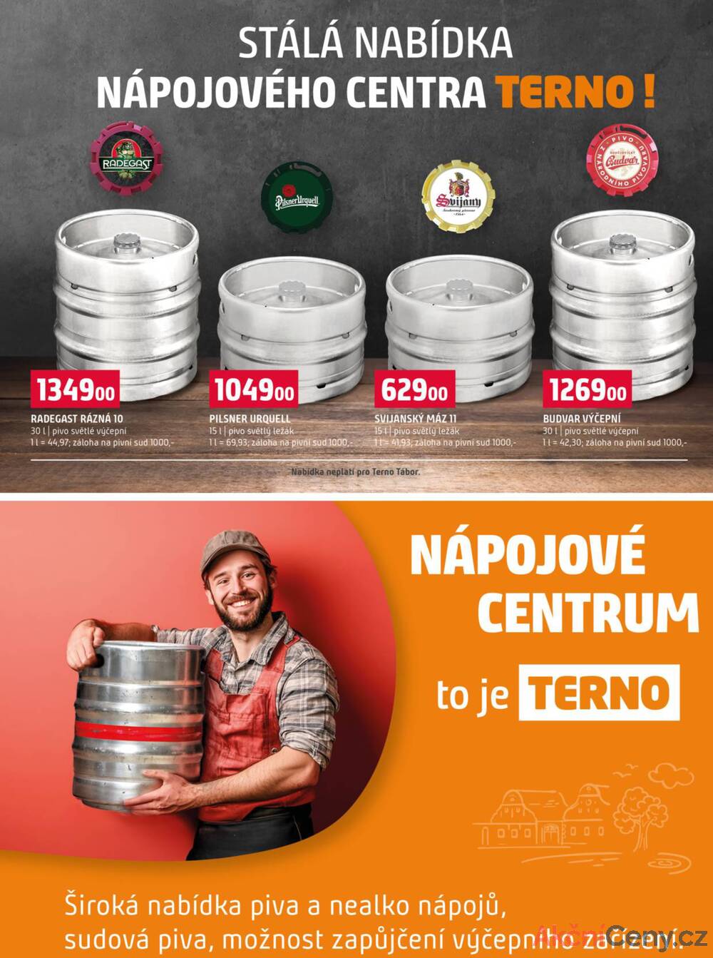 Leták Terno - Terno České Budějovice, Třeboň, Trhové sviny, Bechyně, Týn nad Vltavou, Hradec Králové, Olomouc, Borovany od 14.1. do 20.1.2026 - strana 17