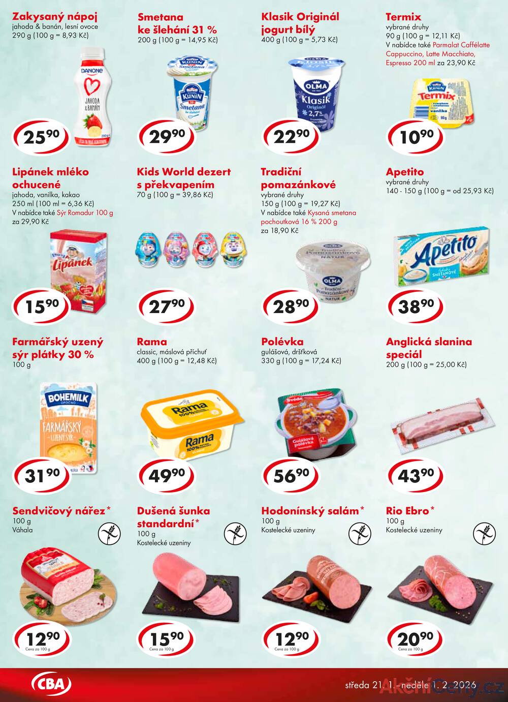 Leták CBA - CBA potraviny od 21.1. do 1.2.2026 - strana 2