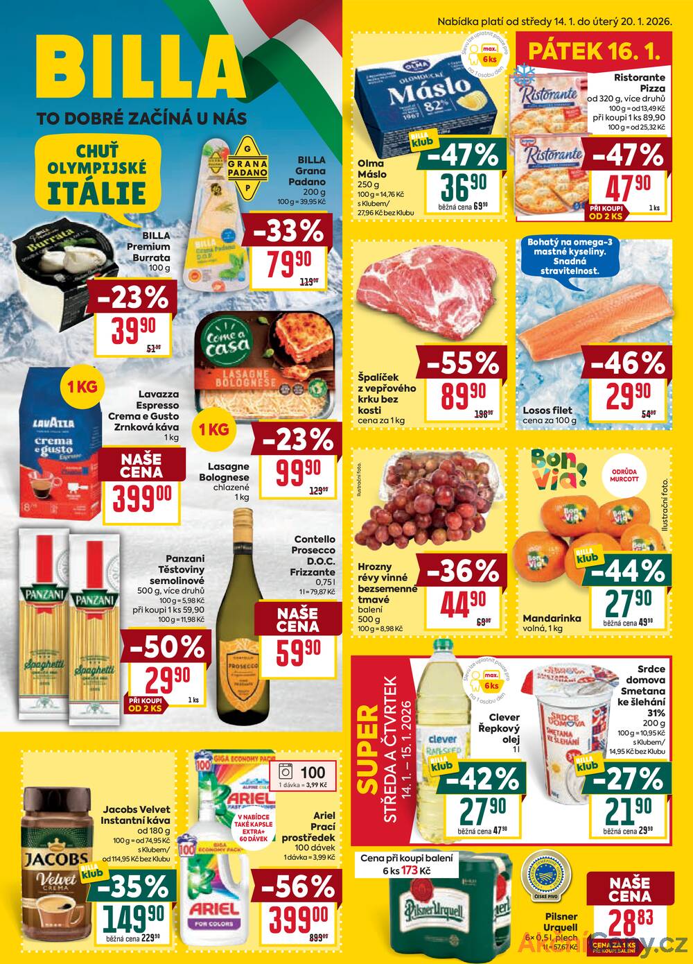 Leták Billa - Billa  od 14.1. do 20.1.2026 - strana 1