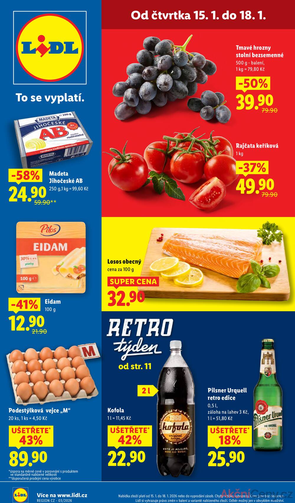 Leták Lidl - Lidl Čtvrtek od 15.1. do 18.1.2026 - strana 1