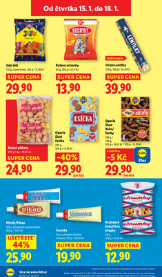 Lidl Čtvrtek od 15.1. do 18.1.2026