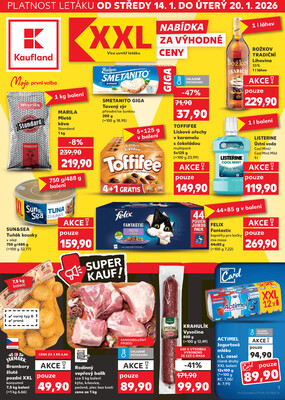 Leták Kaufland 14.1. - 20.1. - Kaufland - Znojmo (Dukelských bojovníků)