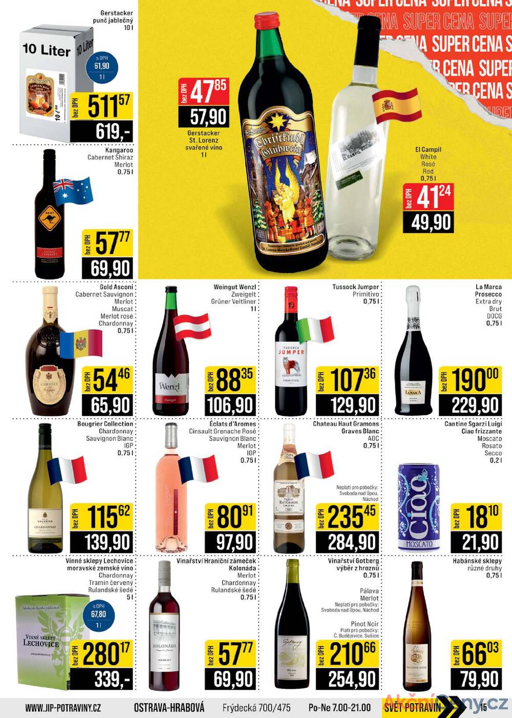 JIP Cash & Carry České Budějovice, Most, Náchod, Polička, Sušice a Svoboda nad Úpou od 14.1. do 20.1.2026