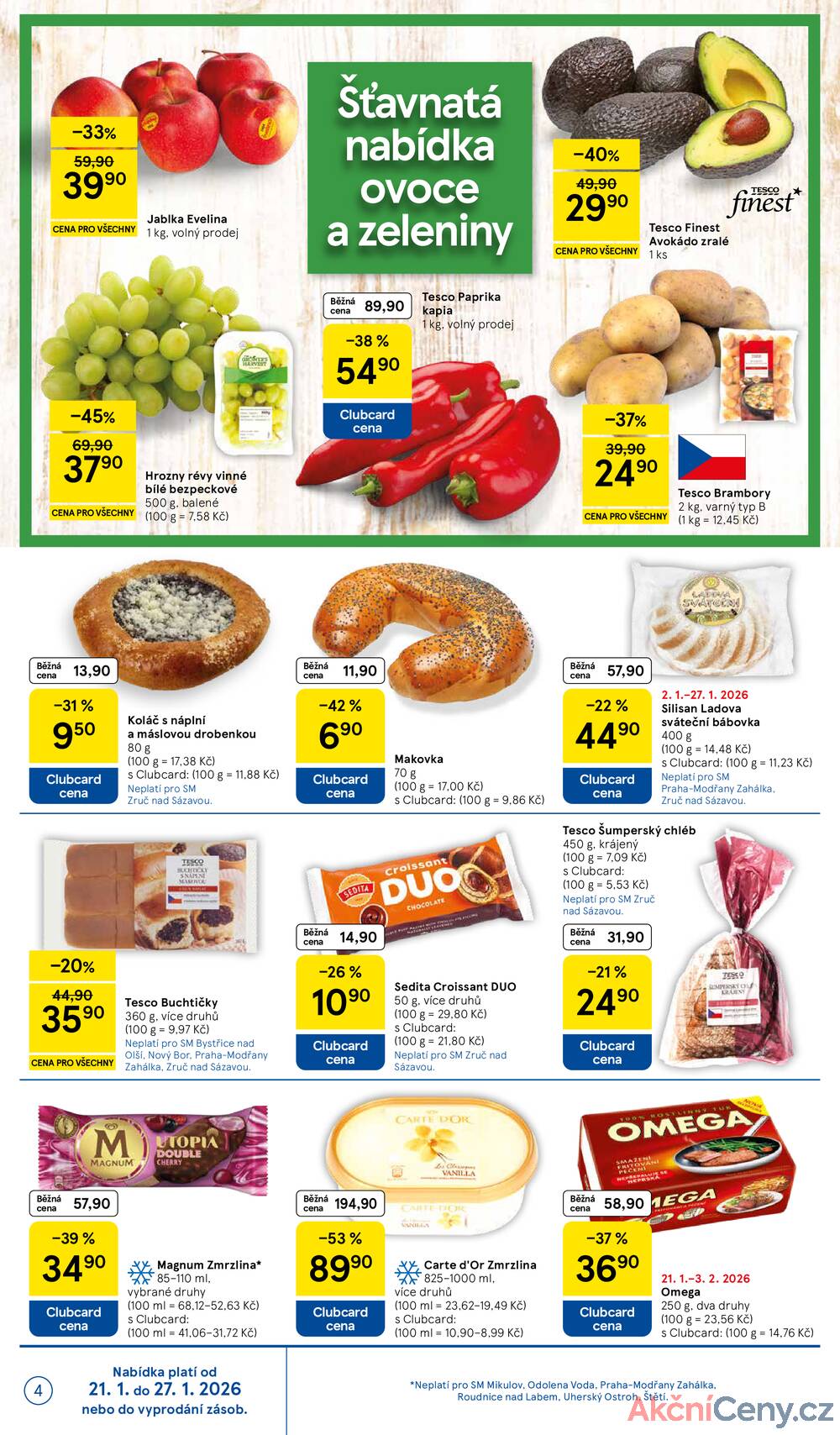 Tesco supermarkety od 21.1. do 27.1.2026