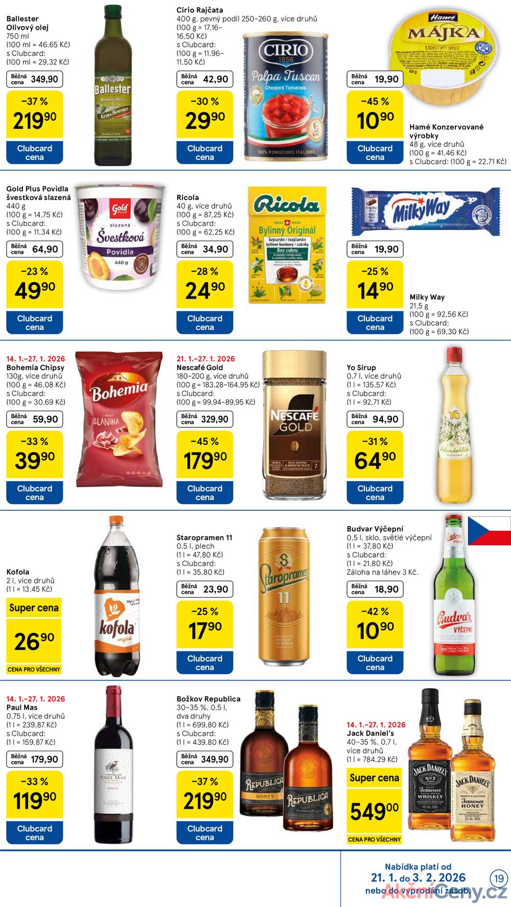 Tesco malé hypermarkety od 21.1. do 27.1.2026