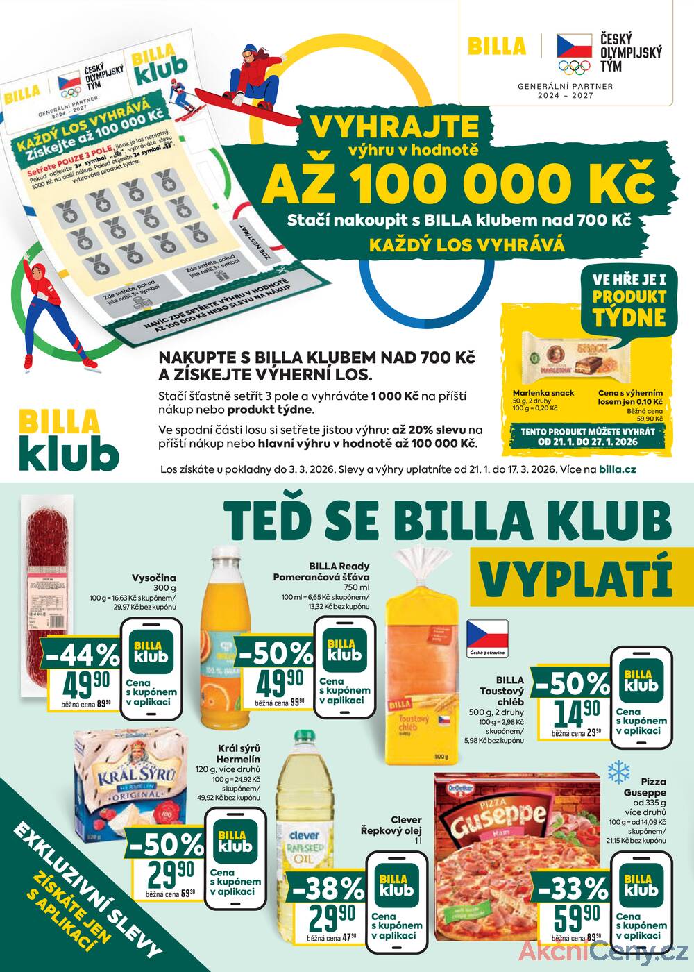 Billa  od 21.1. do 27.1.2026