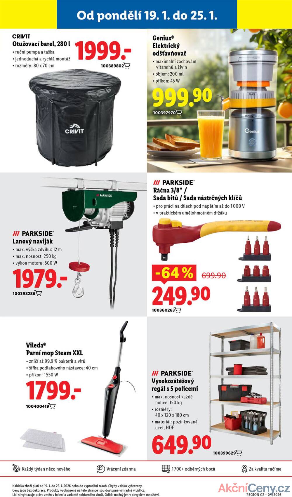 Lidl Čtvrtek od 22.1. do 25.1.2026