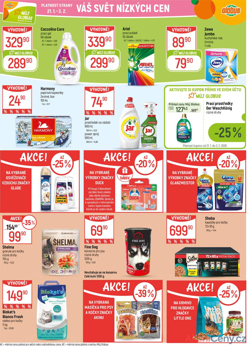 Akční leták Globus 21.1. - 27.1.2026 - Globus Olomouc