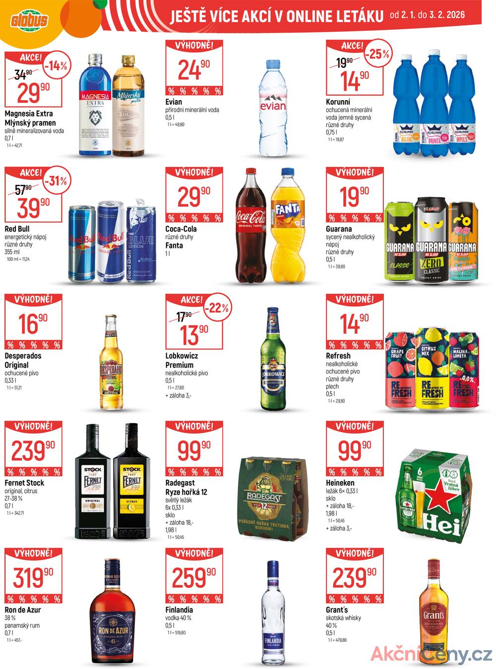 Akční leták Globus 21.1. - 27.1.2026 - Globus Olomouc