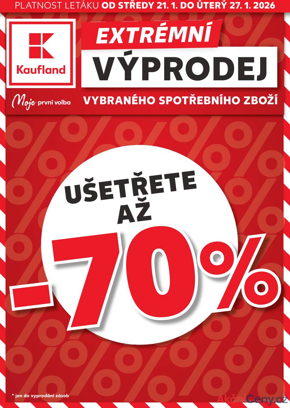 Leták Kaufland - Kaufland Spotřební zboží 21.1. - 27.1. - strana 1