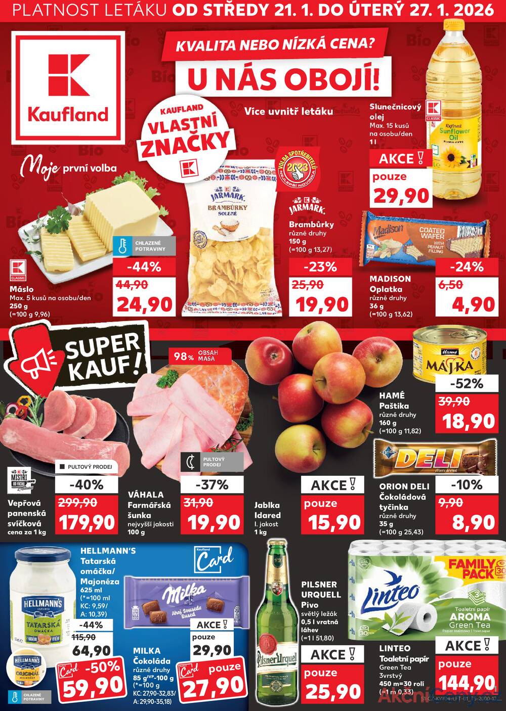 Leták Kaufland - Kaufland 21.1. - 27.1. - Kaufland - Brno - Bohunice - strana 1