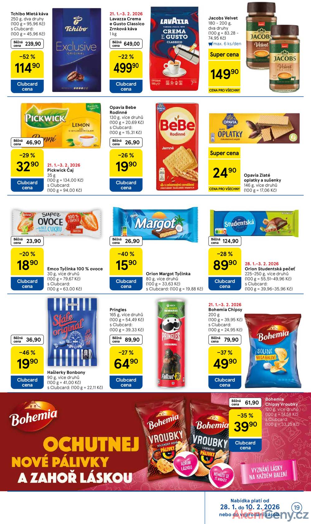 Tesco malé hypermarkety od 28.1. do 3.2.2026