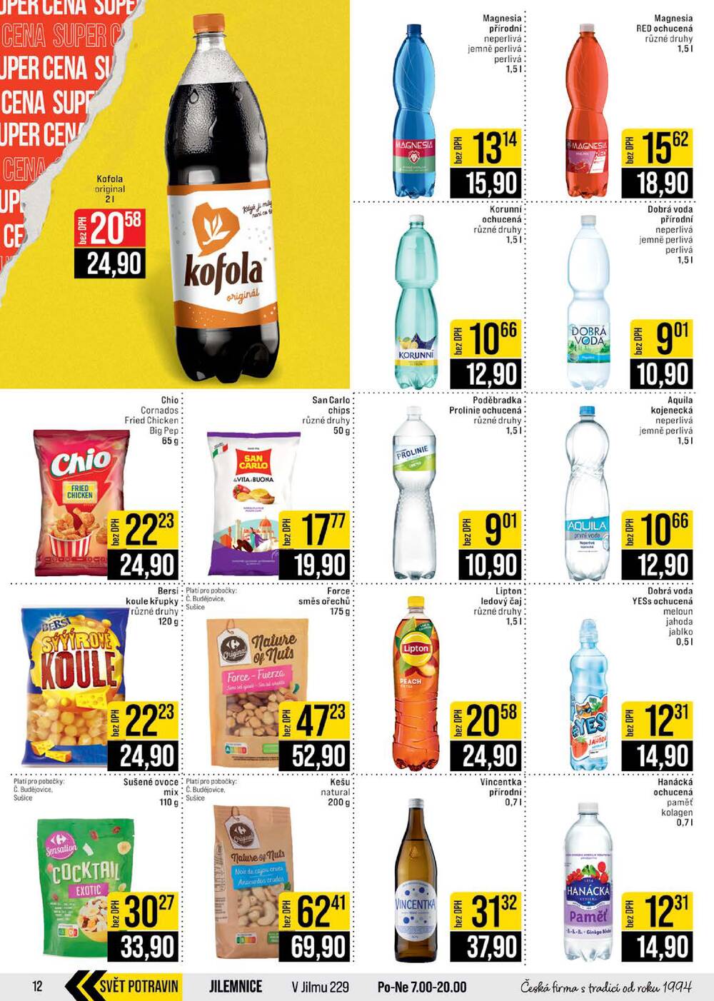 Leták JIP - JIP Cash & Carry České Budějovice, Most, Náchod, Polička, Sušice a Svoboda nad Úpou od 28.1. do 3.2.2026 - strana 12