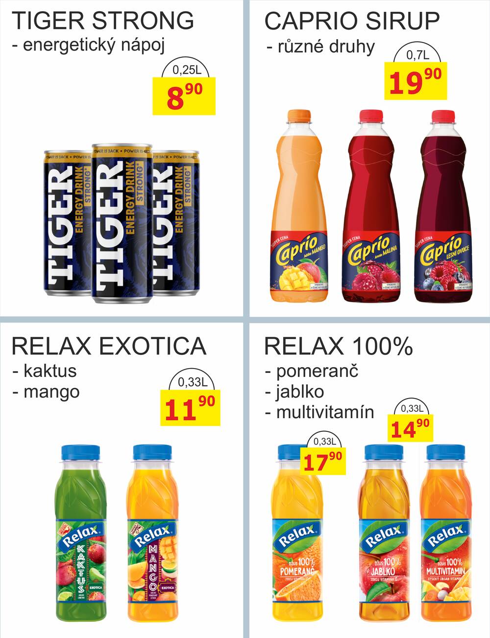 BENE Nápoje od 1.2. do 28.2.2026