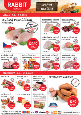 RABBIT řeznictví : 1 leták