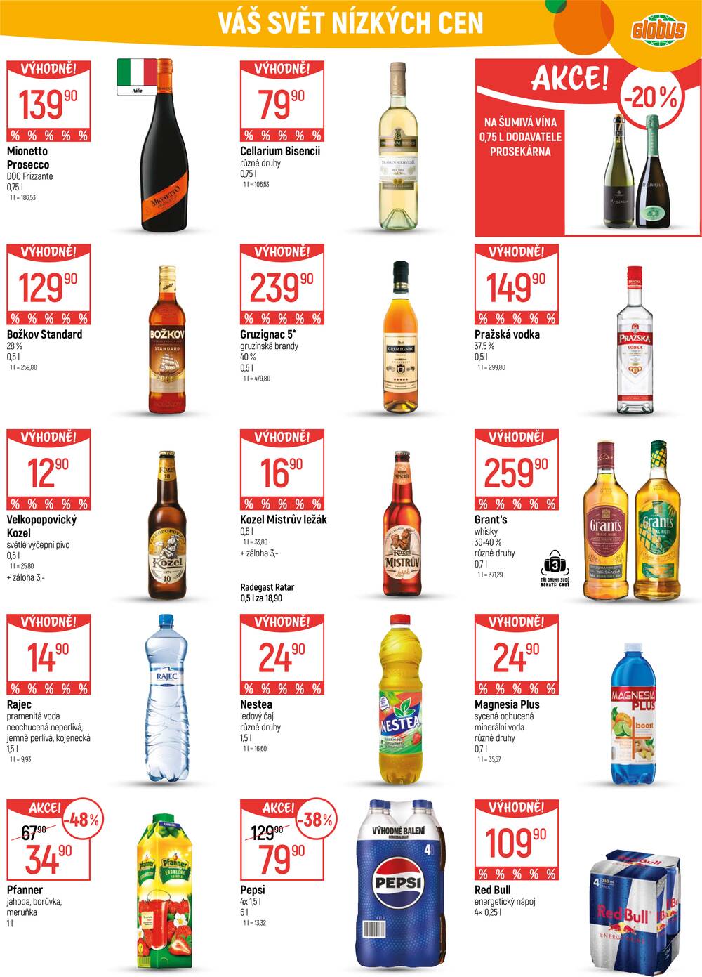 Akční leták Globus 4.2. - 10.2.2026 - Globus Praha - Zličín