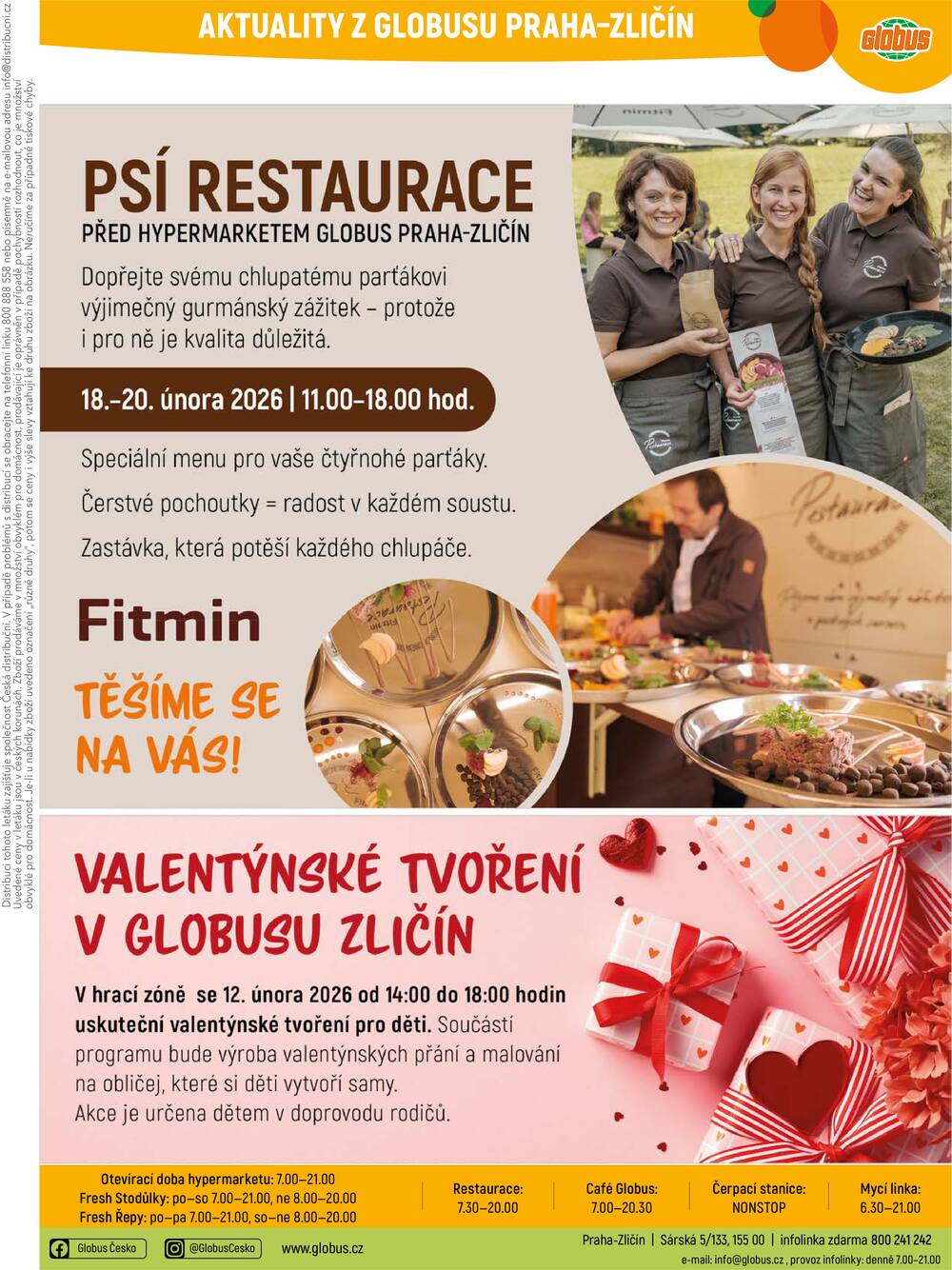 Akční leták Globus 4.2. - 10.2.2026 - Globus Praha - Zličín