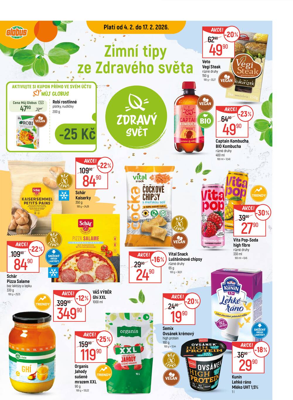 Leták Globus - Akční leták Globus 4.2. - 17.2.2026 - Globus Havířov - strana 1