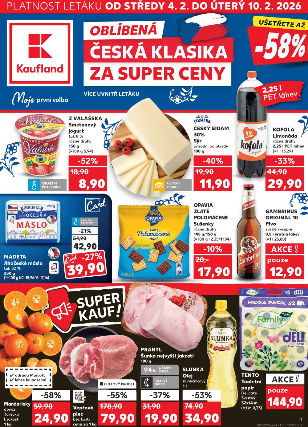 Leták Kaufland - Kaufland 4.2. - 10.2. - Kaufland - Děčín - strana 1