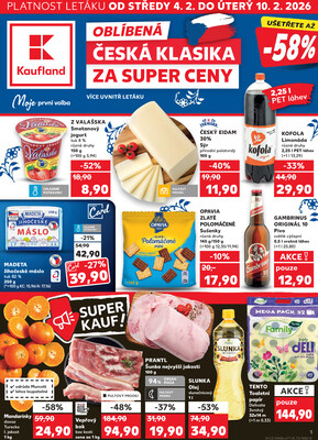 Leták Kaufland 4.2. - 10.2. - Kaufland - Kroměříž