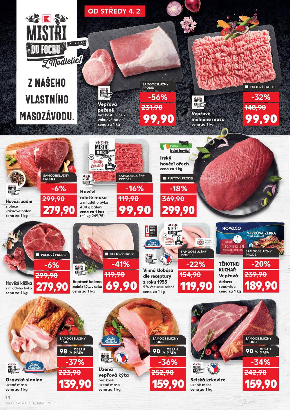 Leták Kaufland - Kaufland 4.2. - 10.2. - Kaufland - Ostrov - Jáchymovská - strana 14