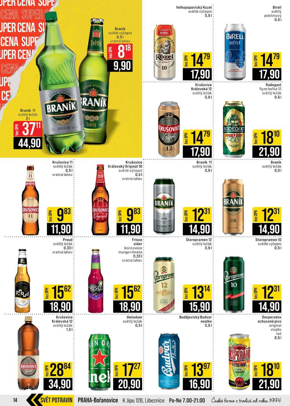 JIP Cash & Carry Brno, Praha, Ostrava, Jilemnice, Pardubice, Ostrava, Karlovy Vary, Olomouc a Zlín od 4.2. do 10.2.2026