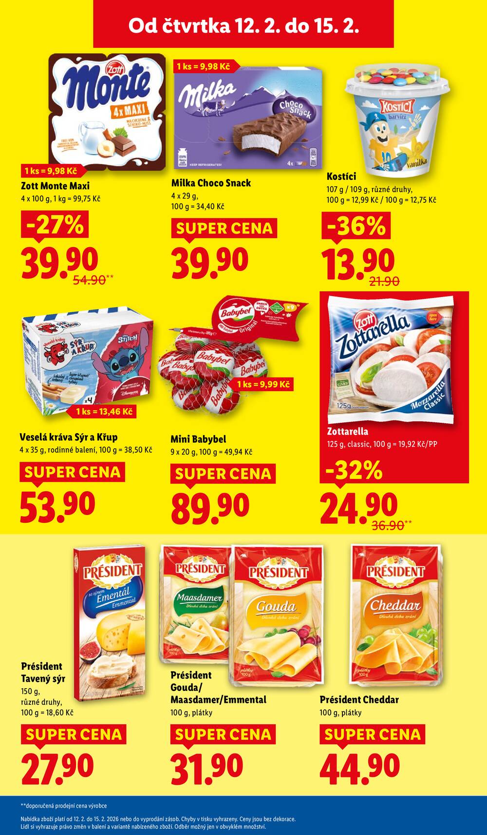 Lidl Čtvrtek od 12.2. do 15.2.2026