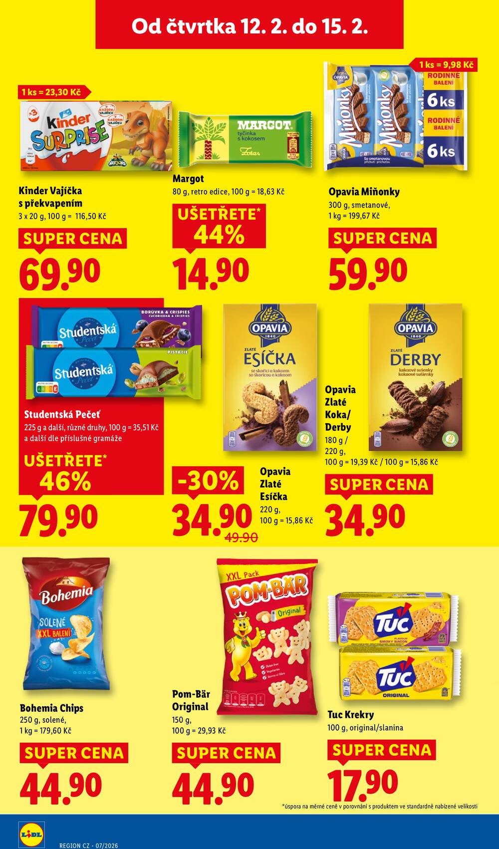 Lidl Čtvrtek od 12.2. do 15.2.2026