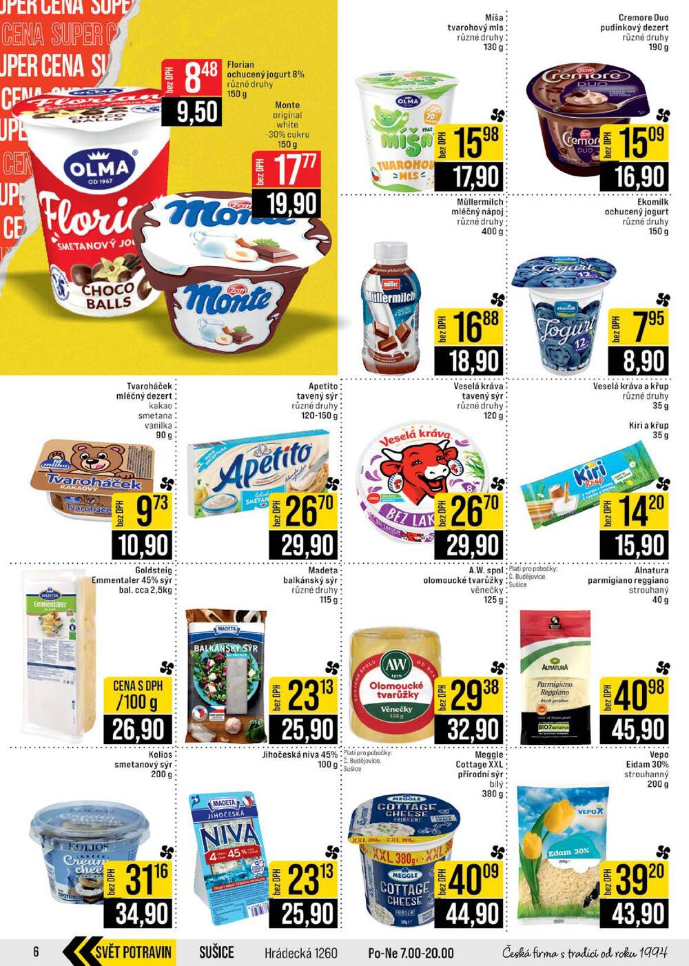 JIP Cash & Carry České Budějovice, Most, Náchod, Polička, Sušice a Svoboda nad Úpou od 11.2. do 17.2.2026