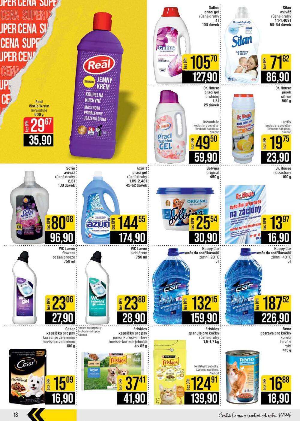 JIP Cash & Carry České Budějovice, Most, Náchod, Polička, Sušice a Svoboda nad Úpou od 11.2. do 17.2.2026