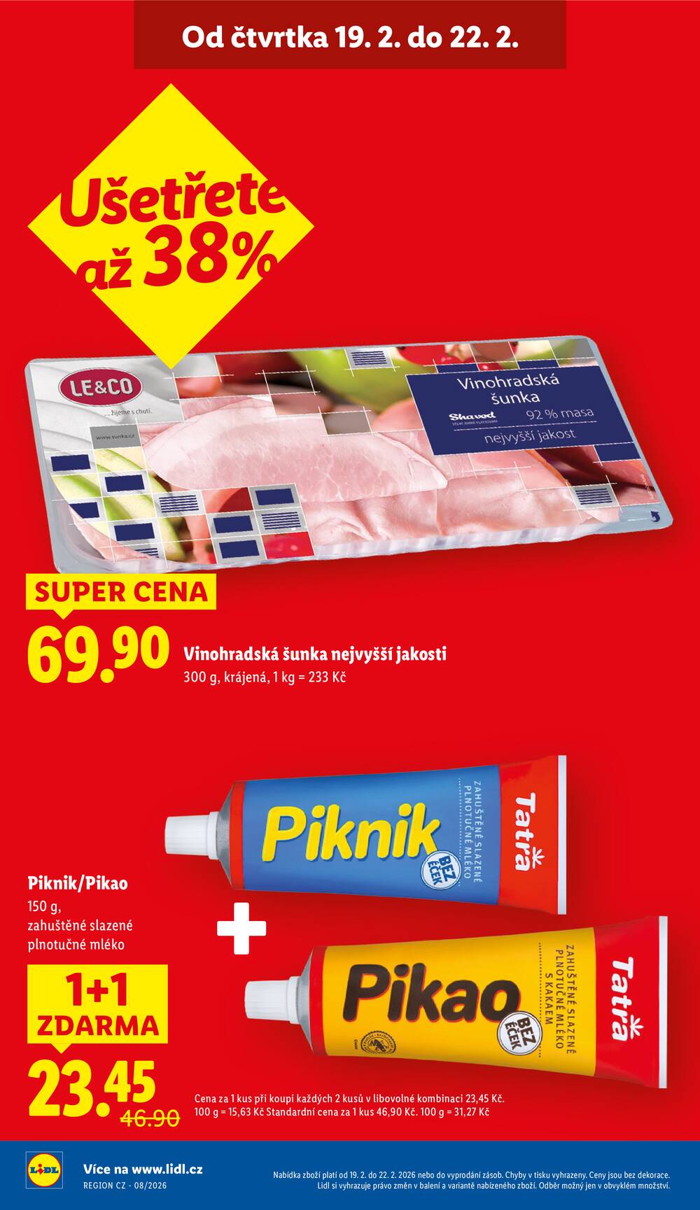 Lidl Čtvrtek od 19.2. do 22.2.2026