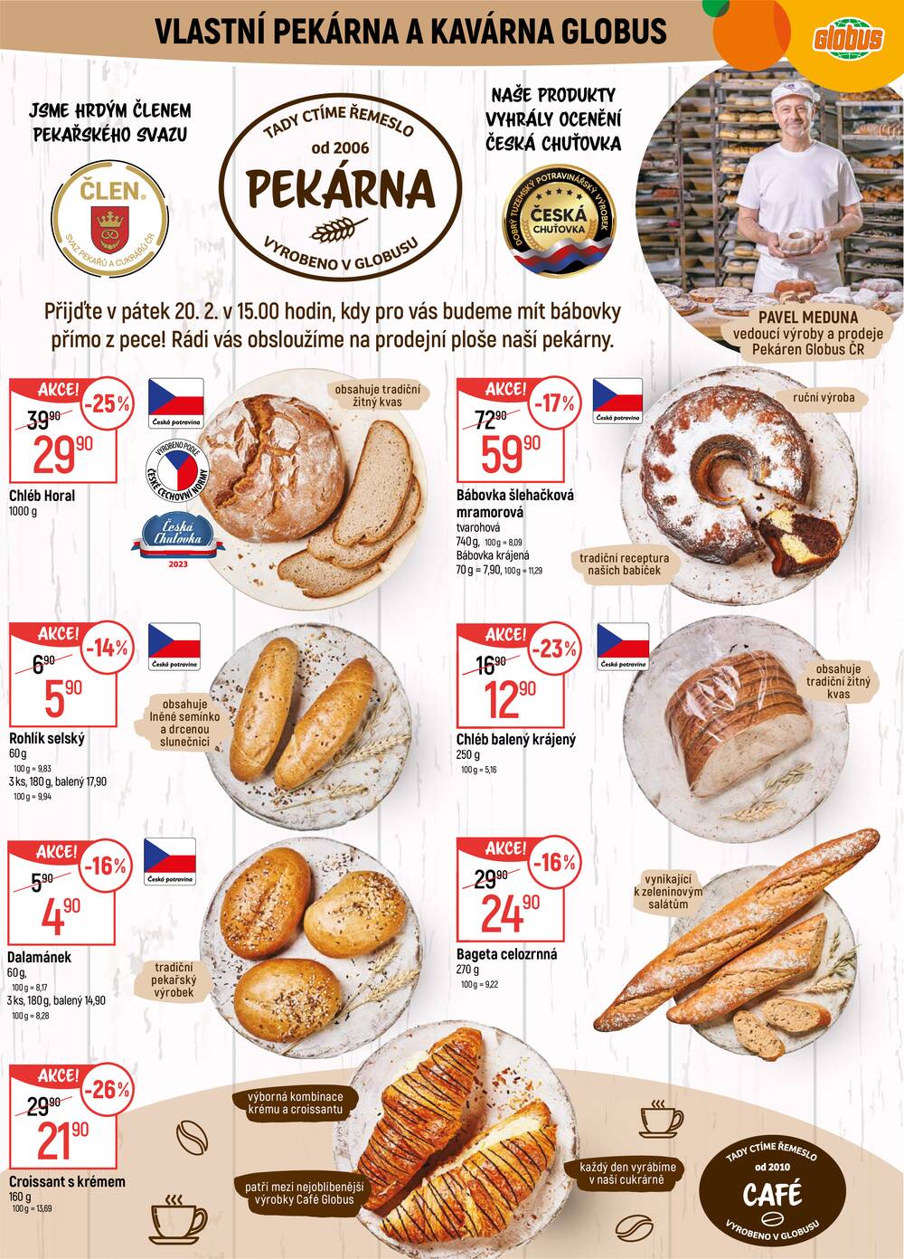 Akční leták Globus 18.2. - 24.2.2026 - Globus Praha - Čakovice