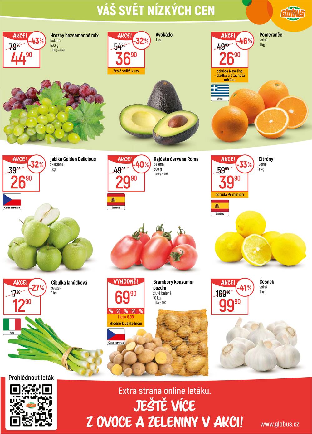 Akční leták Globus 18.2. - 24.2.2026 - Globus Praha - Čakovice