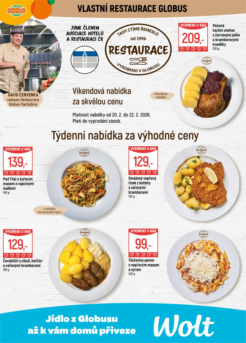 Akční leták Globus 18.2. - 24.2.2026 - Globus Pardubice