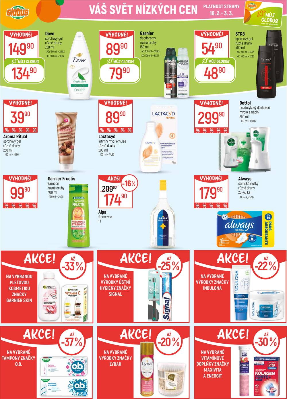 Akční leták Globus 18.2. - 24.2.2026 - Globus Pardubice
