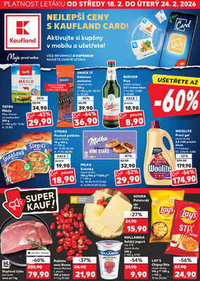 Leták Kaufland 18.2. - 24.2. - Kaufland - Česká Třebová