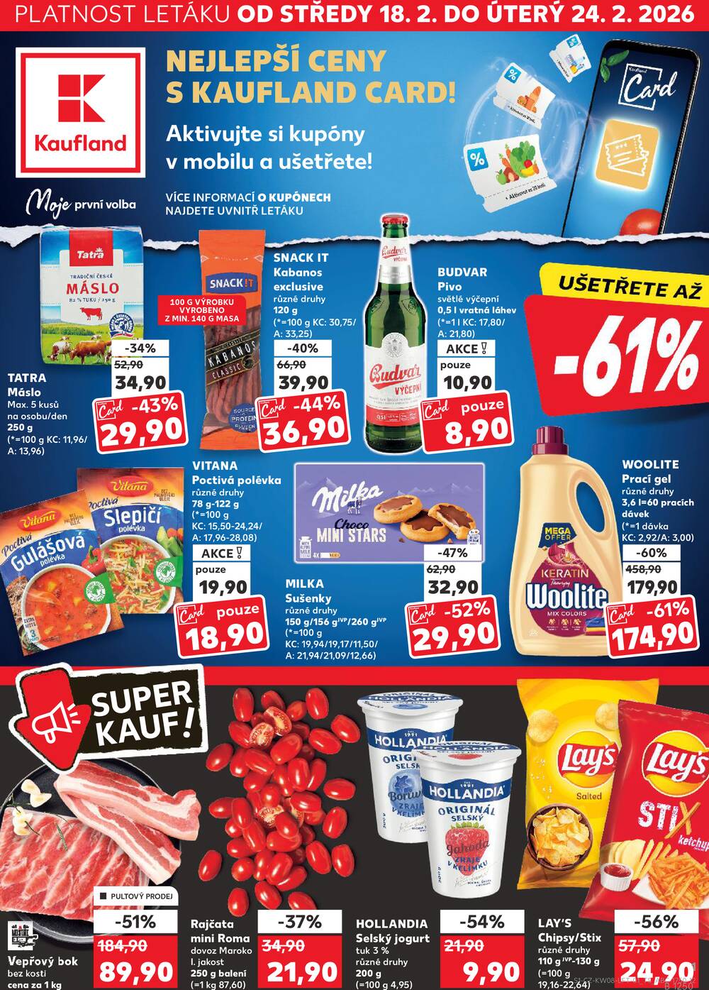 Leták Kaufland - Kaufland 18.2. - 24.2. - Kaufland Humpolec - strana 1