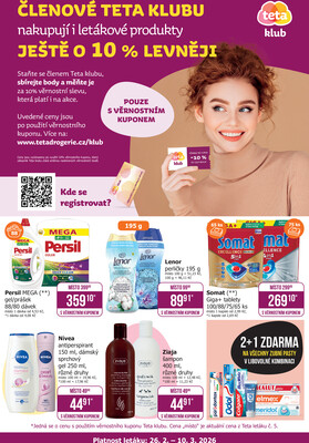 leták Teta drogerie